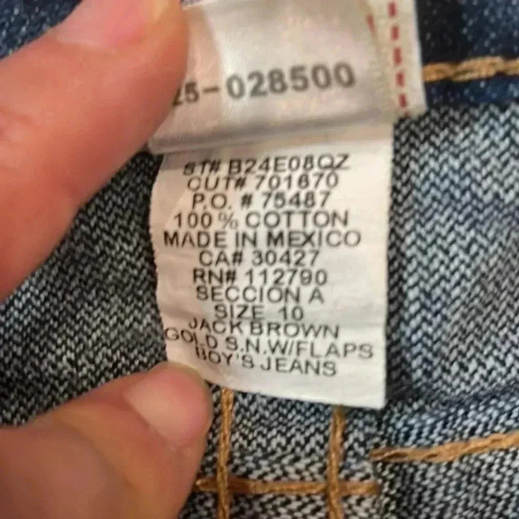 Kids True Religion Boys Jack Straight Leg Low Rise Medium washed Jeans - Size 10 - Picture 5 of 7